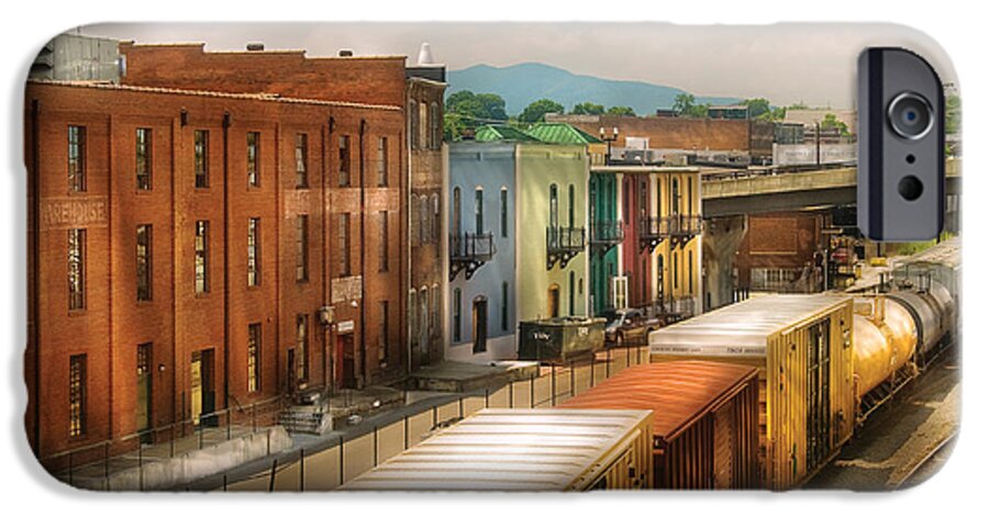 Savad iPhone 6 Case featuring the photograph Train - Yard - Train Town by Mike Savad