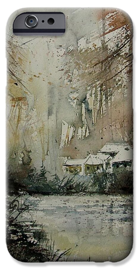 Landscape iPhone 6 Case featuring the painting Watercolor 070608 by Pol Ledent