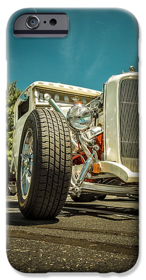 Hot Rod iPhone 6 Case featuring the photograph White Rod by Jorge Perez - BlueBeardImagery