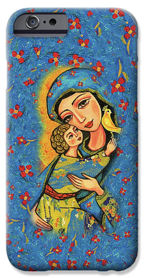 Mother And Child iPhone 6 Case featuring the painting Mother Temple by Eva Campbell