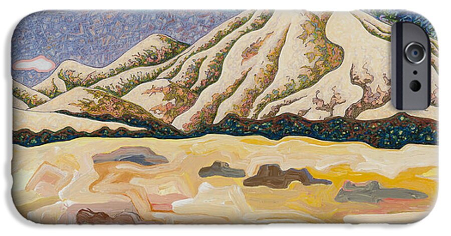 Hills iPhone 6 Case featuring the painting Birdseye Landscape #5 by Dale Beckman