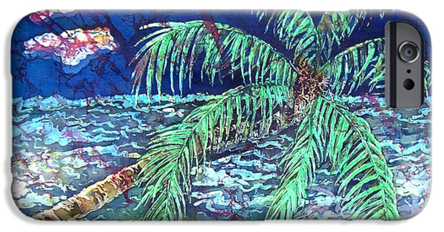 Seascape iPhone 6 Case featuring the painting Delightful Day in the Tropics - Palm Tree by Sue Duda