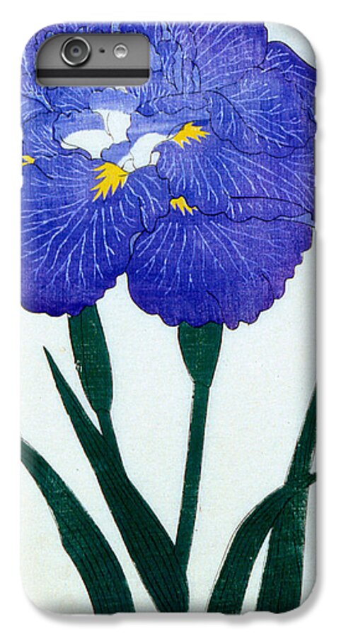 Floral iPhone 6 Plus Case featuring the painting Japanese Flower by Japanese School