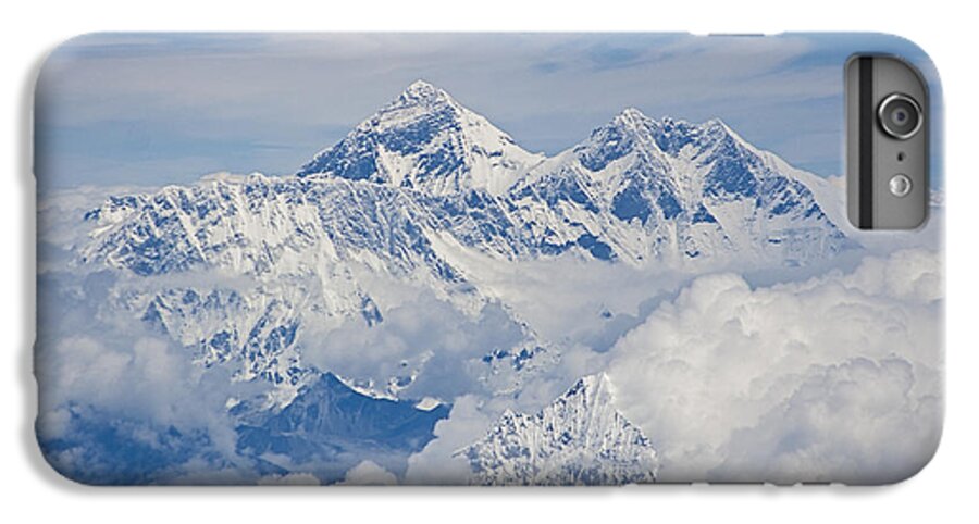 Everest iPhone 6 Plus Case featuring the photograph Aerial view of Mount Everest, Nepal, 2007 by Hitendra SINKAR