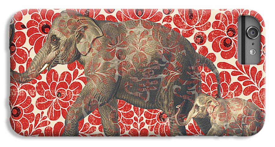 Asian iPhone 6 Plus Case featuring the digital art Asian Elephant-JP2185 by Jean Plout
