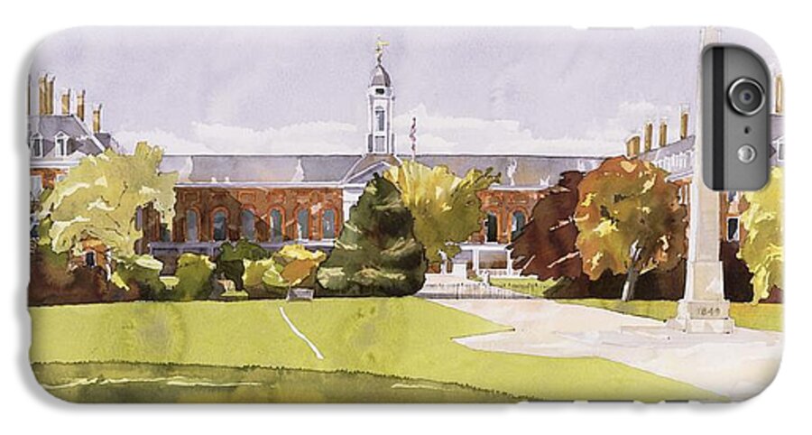 Exterior iPhone 6 Plus Case featuring the painting The Royal Hospital Chelsea by Annabel Wilson