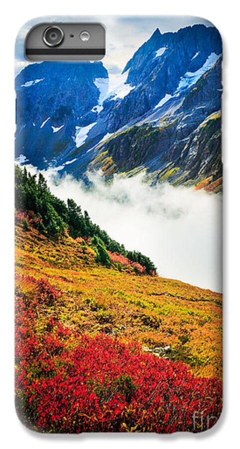 America iPhone 6 Plus Case featuring the photograph Cascade Pass Peaks by Inge Johnsson
