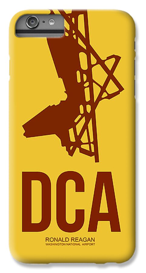 Washington iPhone 6 Plus Case featuring the digital art DCA Washington Airport Poster 3 by Naxart Studio