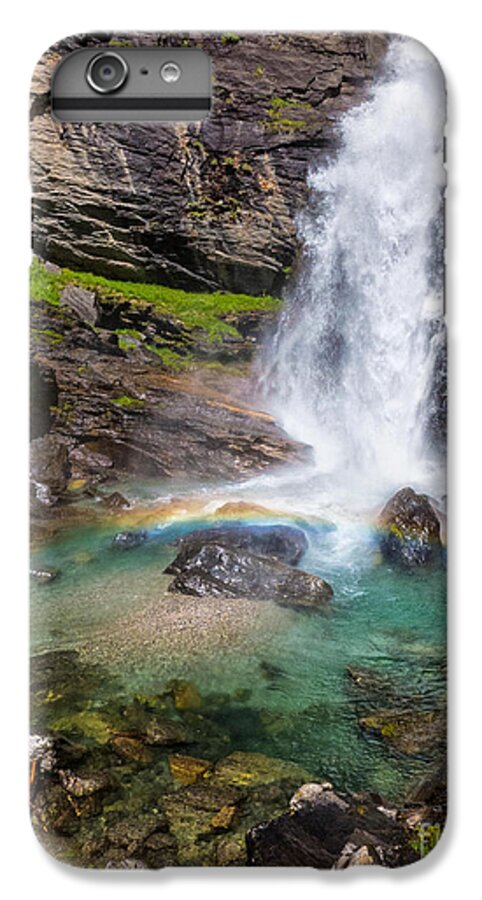 Environment iPhone 6 Plus Case featuring the photograph Fall and rainbow by Silvia Ganora