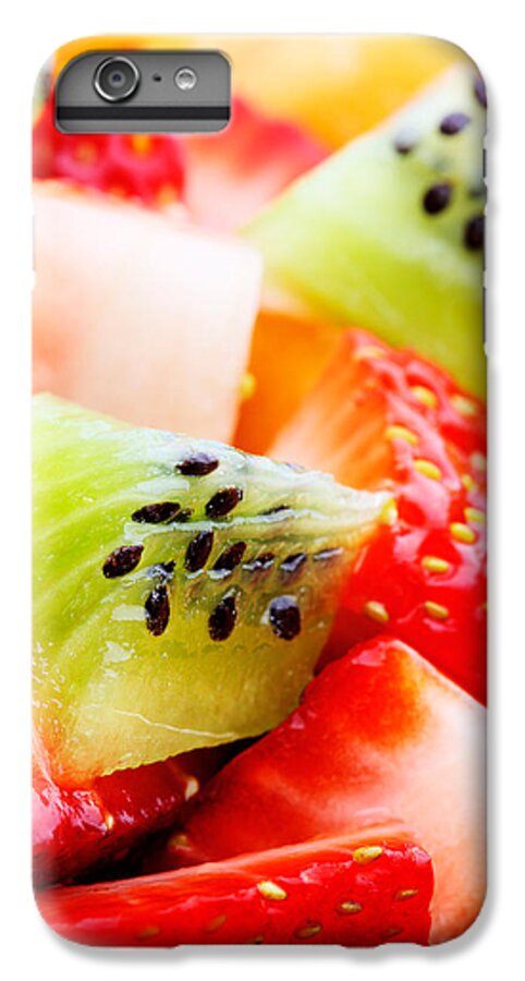 Fruit iPhone 6 Plus Case featuring the photograph Fruit salad macro by Johan Swanepoel