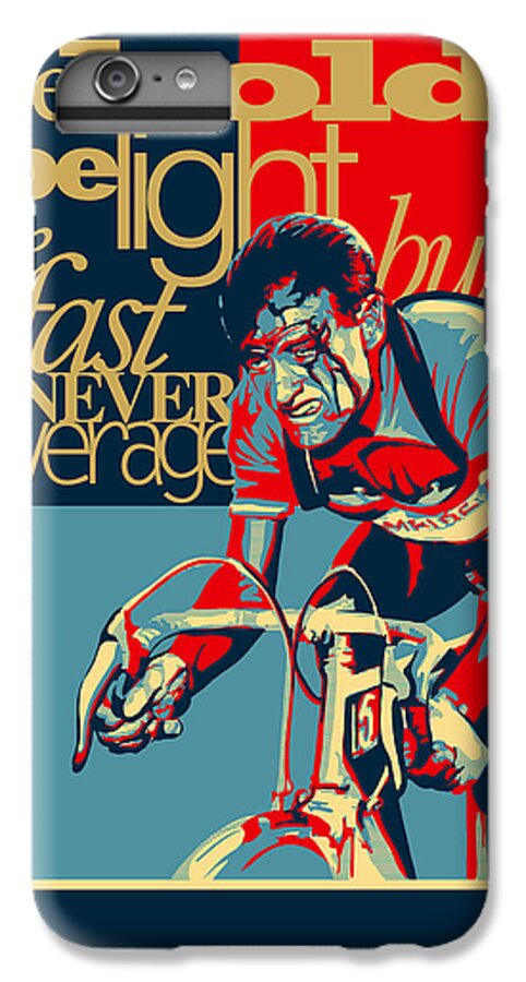 Vintage Tour De France iPhone 6 Plus Case featuring the painting Hard as Nails vintage cycling poster by Sassan Filsoof