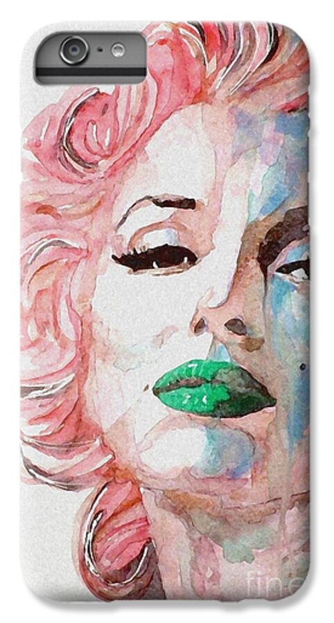 Marilyn Monroe iPhone 6 Plus Case featuring the painting Insecure Flawed but Beautiful by Paul Lovering
