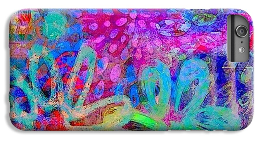 Watercolor iPhone 6 Plus Case featuring the photograph #ipadart #colorful #digitalart #rainbow by Robin Mead