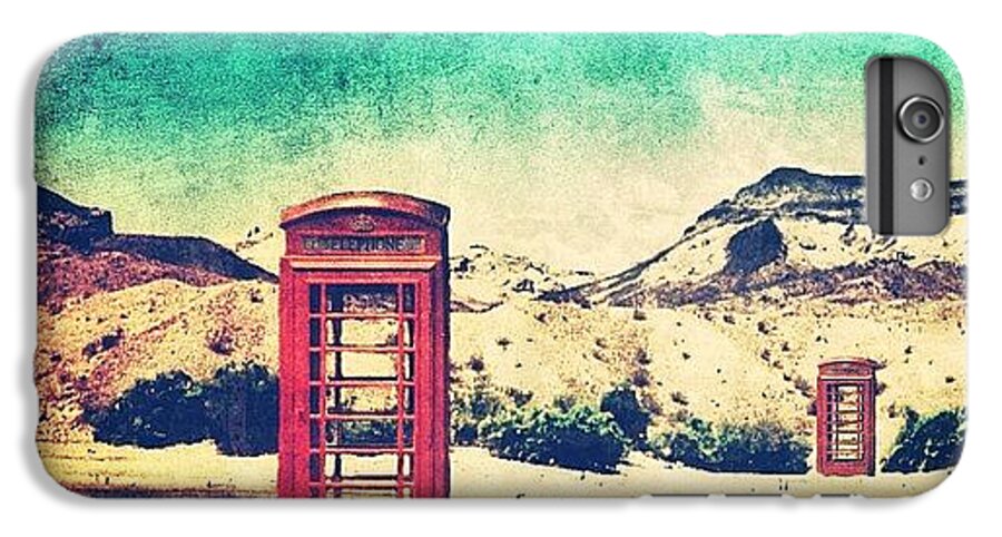 Summer iPhone 6 Plus Case featuring the photograph #phone #telephone #box #booth #desert by Jill Battaglia