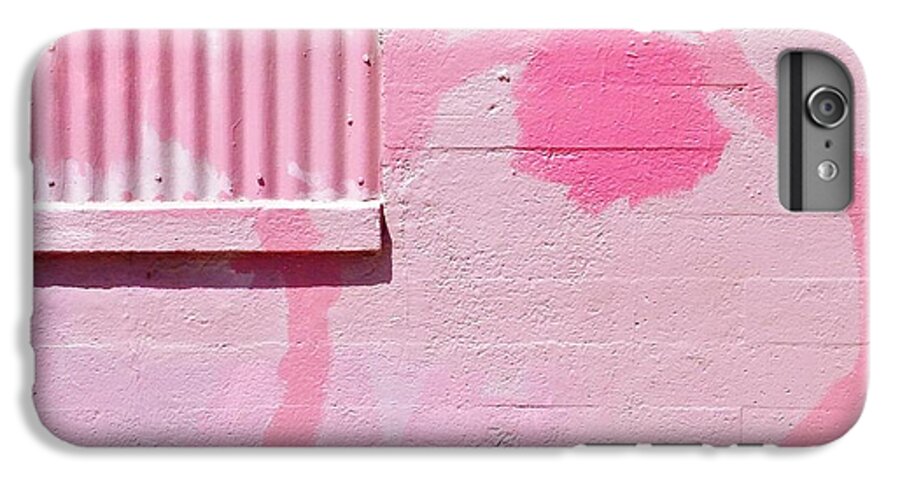 #pink #graffiti #wall #colorful iPhone 6 Plus Case featuring the photograph Pink Detail by Julie Gebhardt