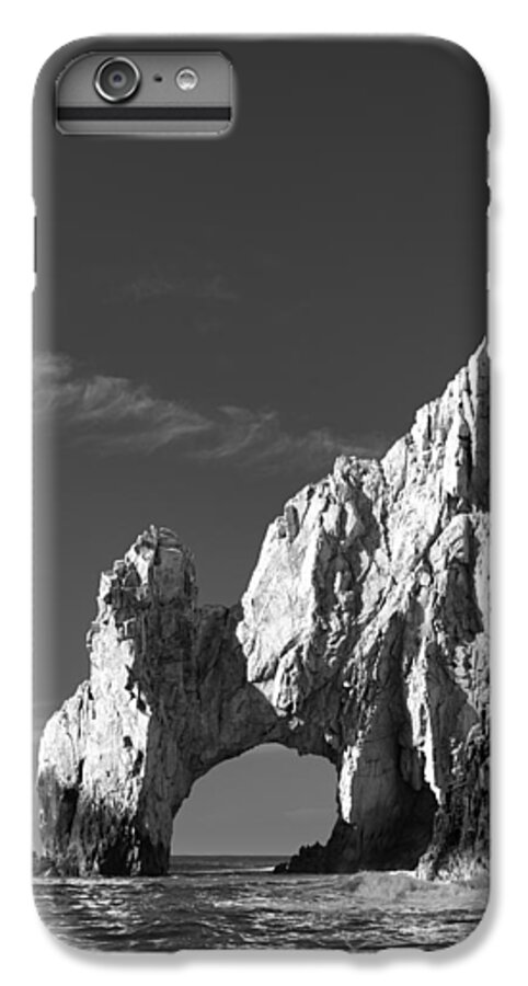 Los Cabos iPhone 6 Plus Case featuring the photograph The Arch in Black and White by Sebastian Musial
