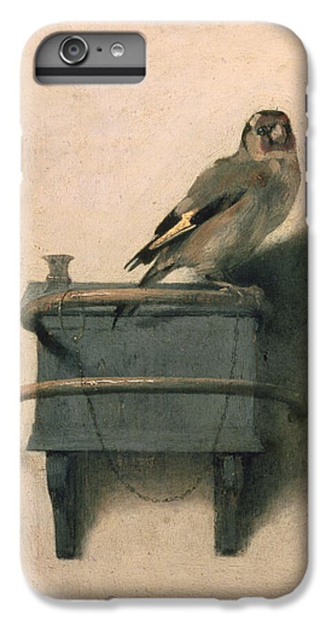 #faatoppicks iPhone 6 Plus Case featuring the painting The Goldfinch by Carel Fabritius
