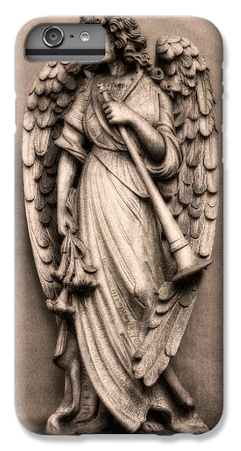 Lake View iPhone 6 Plus Case featuring the photograph Trumpeter Angel by Tom Mc Nemar