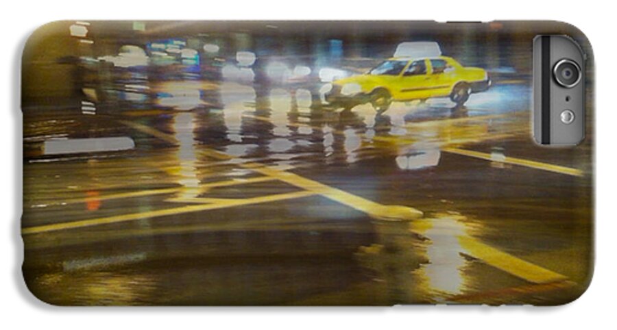 Impressionist iPhone 6 Plus Case featuring the photograph Wet Pavement by Alex Lapidus