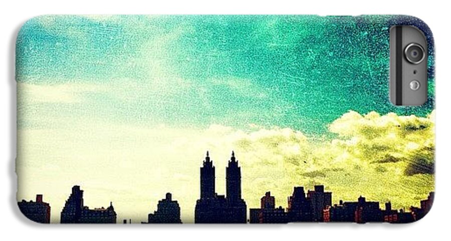 Central Park iPhone 6 Plus Case featuring the photograph A Paintbrush Sky over NYC by Luke Kingma