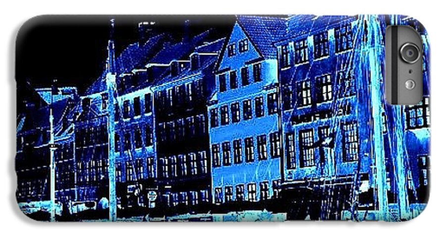Blue iPhone 6 Plus Case featuring the photograph #nyhavn #copenhagen #denmark #landscape by Luisa Azzolini