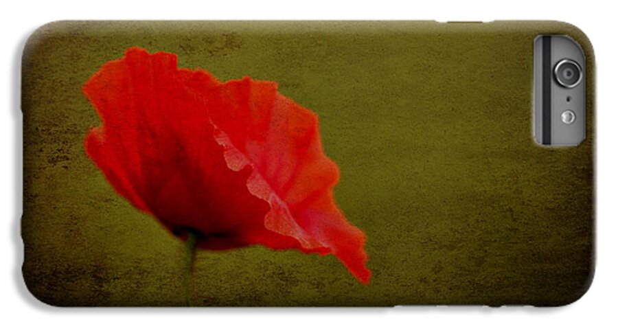 Poppies iPhone 6 Plus Case featuring the photograph Solitary Poppy. by Clare Bambers