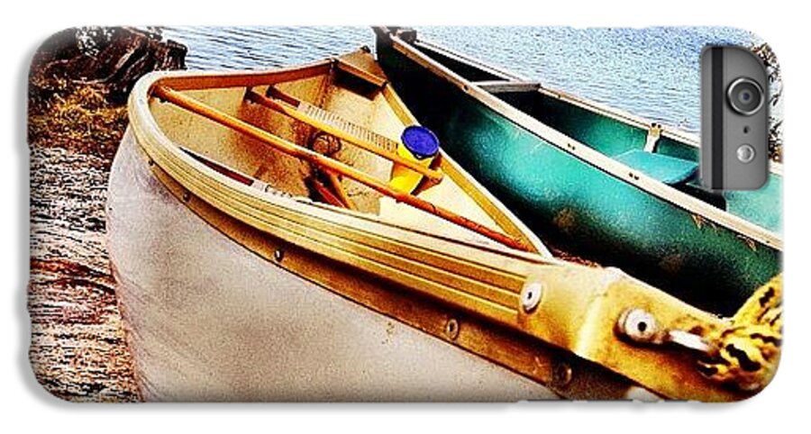 Iphoneonly iPhone 6 Plus Case featuring the photograph Two Canoes by Christopher Campbell