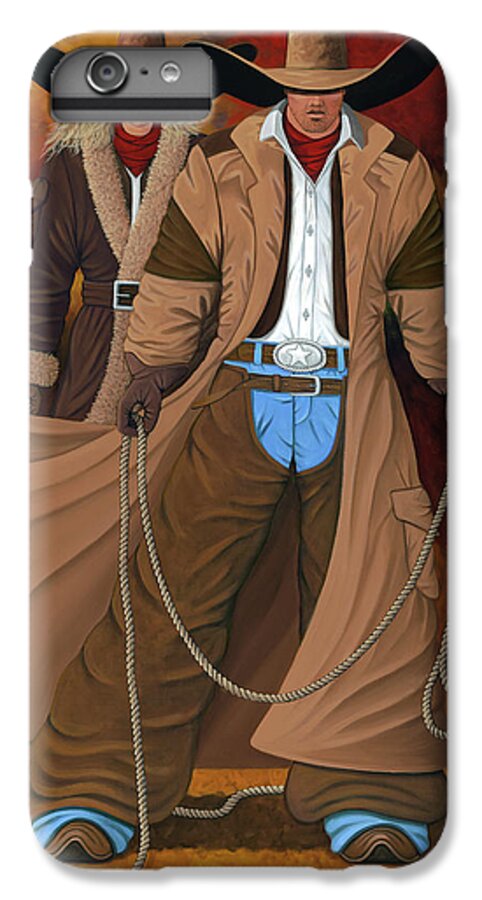 Cowgirl iPhone 6 Plus Case featuring the painting Stand By Your Man by Lance Headlee