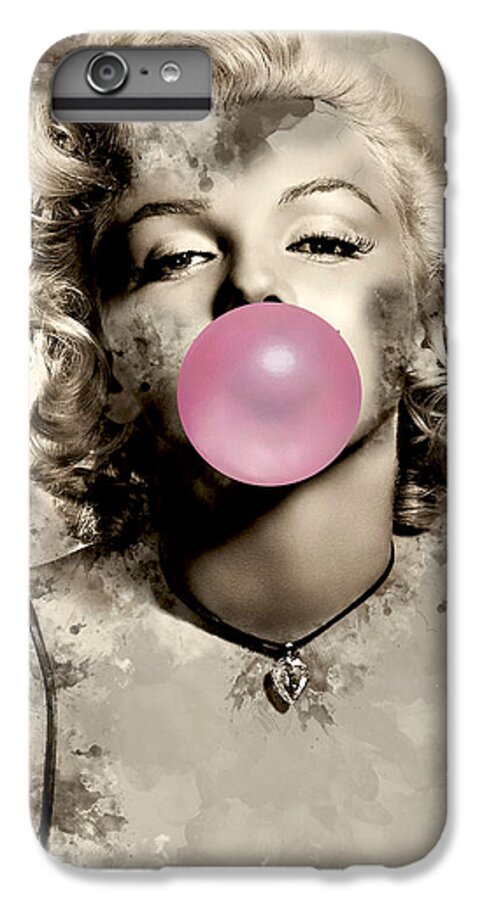 Marilyn Monroe iPhone 6 Plus Case featuring the mixed media Marilyn Monroe #18 by Marvin Blaine