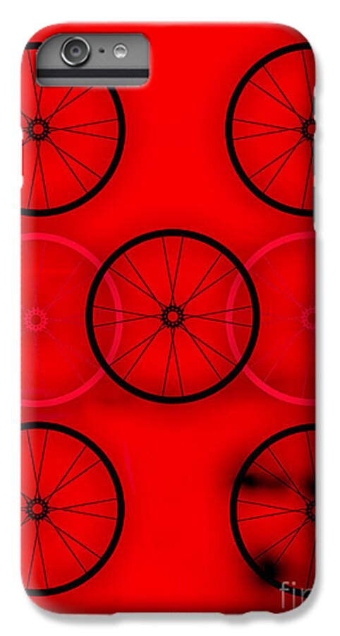 Bicycle iPhone 6 Plus Case featuring the mixed media Bicycle Wheel Collection #3 by Marvin Blaine