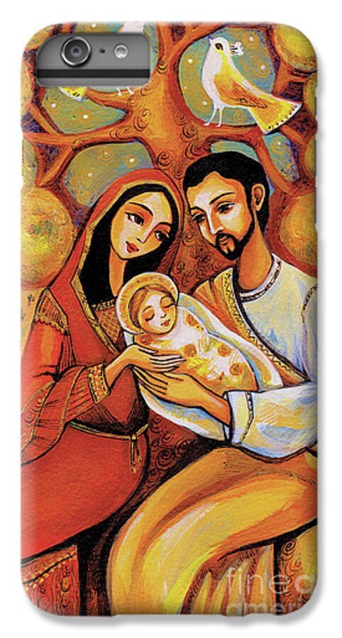 Holy Family iPhone 6 Plus Case featuring the painting Tree of Life #1 by Eva Campbell