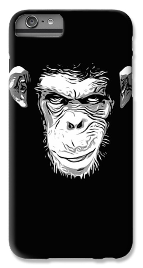 Monkey iPhone 6 Plus Case featuring the digital art Evil Monkey by Nicklas Gustafsson