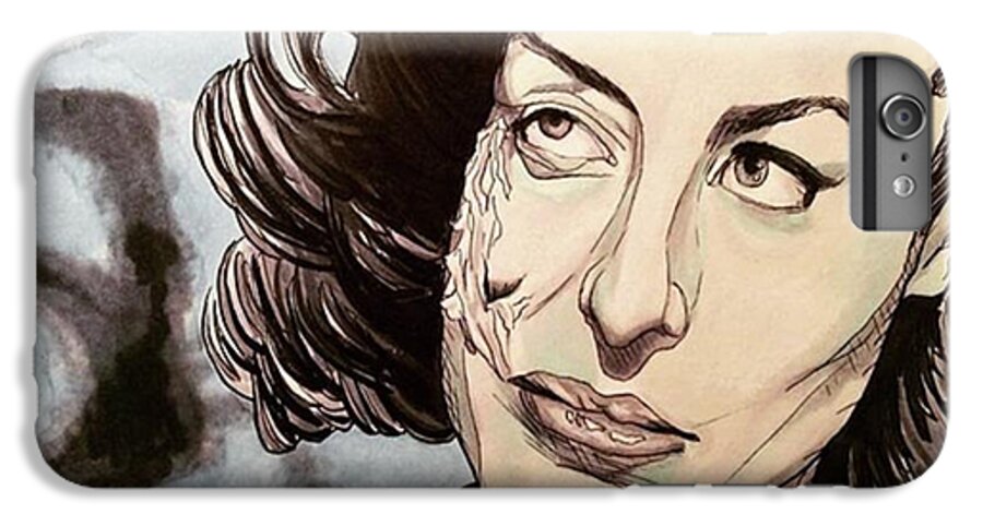 Joancrawford iPhone 6 Plus Case featuring the drawing Don't Fuck With Me Fellas by Russell Boyle
