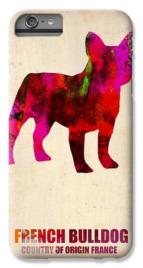 French Bulldog iPhone 6 Plus Case featuring the painting French Bulldog Poster by Naxart Studio
