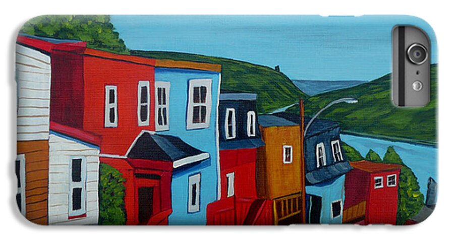 Newfoundland iPhone 6 Plus Case featuring the painting Harborview by Anthony Dunphy