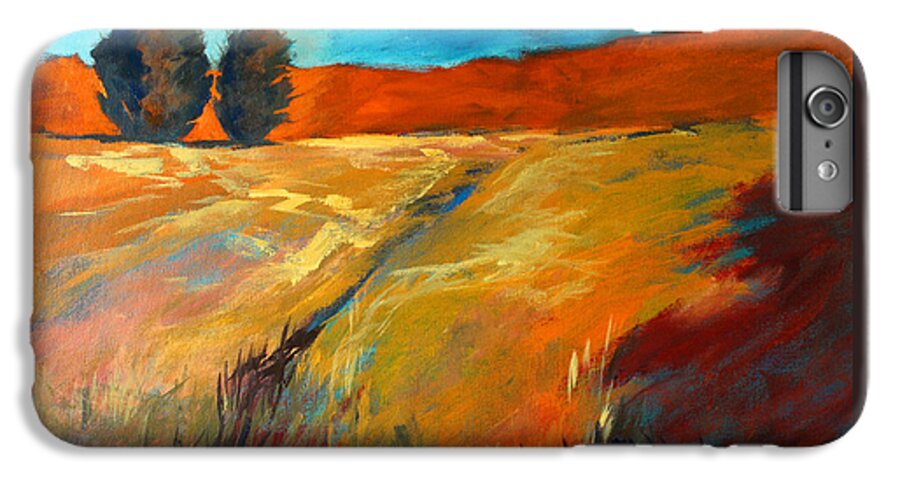Oregon Landscape Painting iPhone 6 Plus Case featuring the painting High Desert by Nancy Merkle