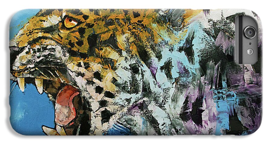 Big iPhone 6 Plus Case featuring the painting Jaguar by Michael Creese