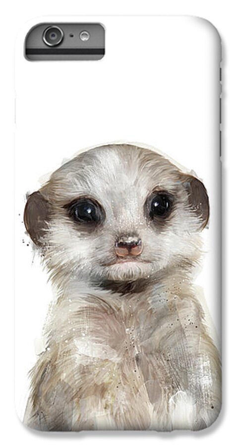 Meerkat iPhone 6 Plus Case featuring the painting Little Meerkat by Amy Hamilton