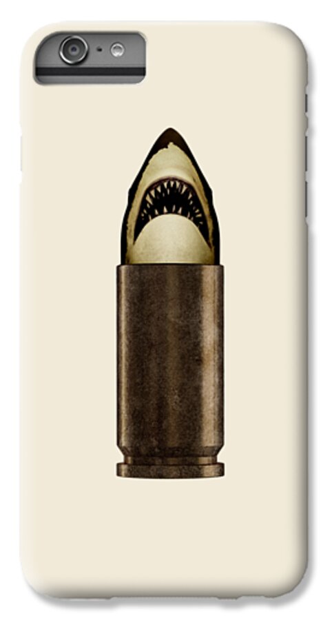 #faatoppicks iPhone 6 Plus Case featuring the digital art Shell Shark by Nicholas Ely