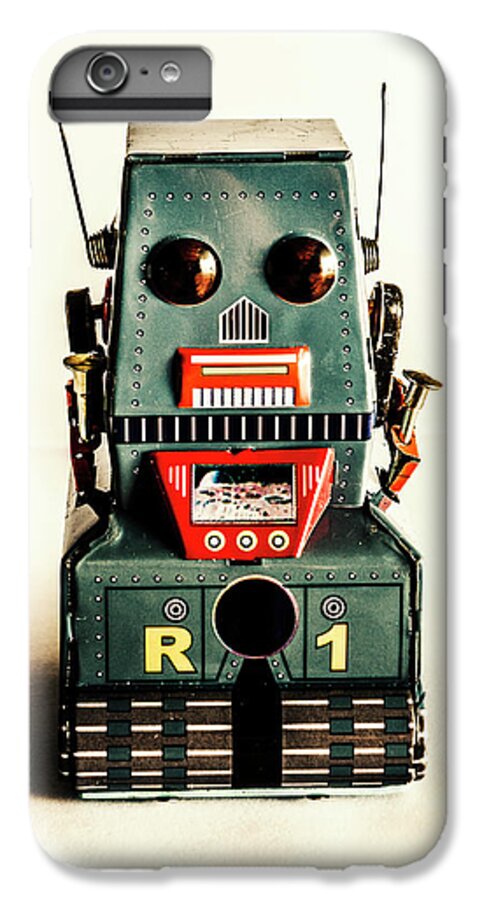 1960 iPhone 6 Plus Case featuring the photograph Simple robot from 1960 by Jorgo Photography