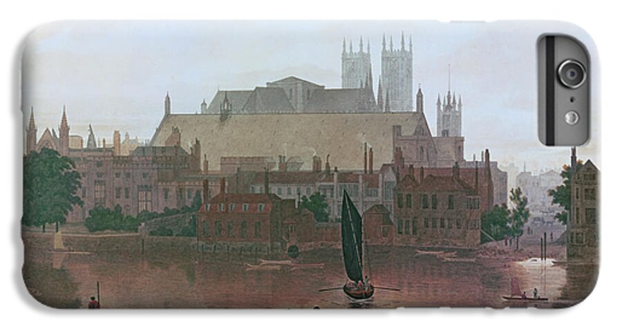 The Houses Of Parliament iPhone 6 Plus Case featuring the painting The Houses of Parliament by George Fennel Robson