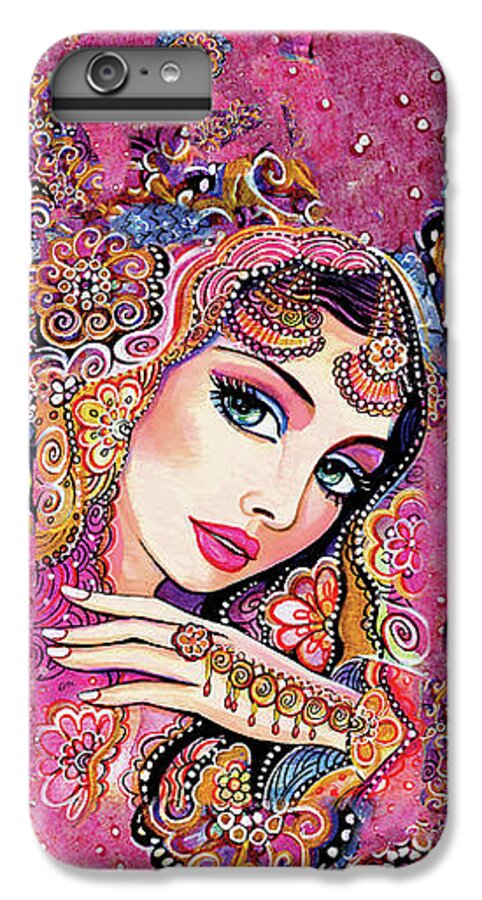 Indian Woman iPhone 6 Plus Case featuring the painting Kumari by Eva Campbell