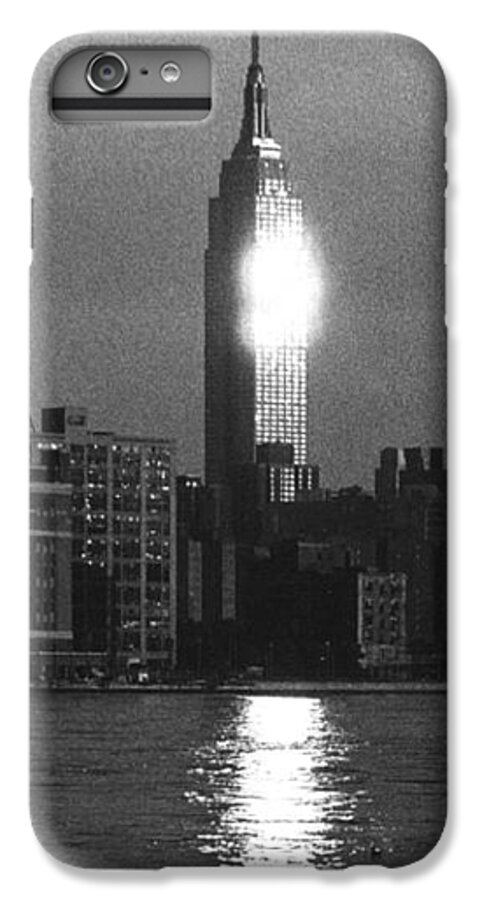 B&w Gallery iPhone 6 Plus Case featuring the photograph Empire State Building NYC by Steven Huszar