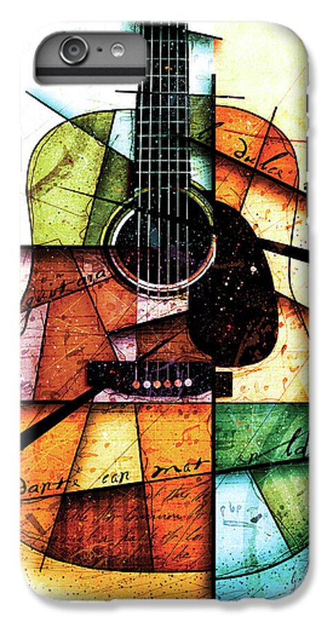 Guitar iPhone 6 Plus Case featuring the digital art Resonancia En Colores by Gary Bodnar