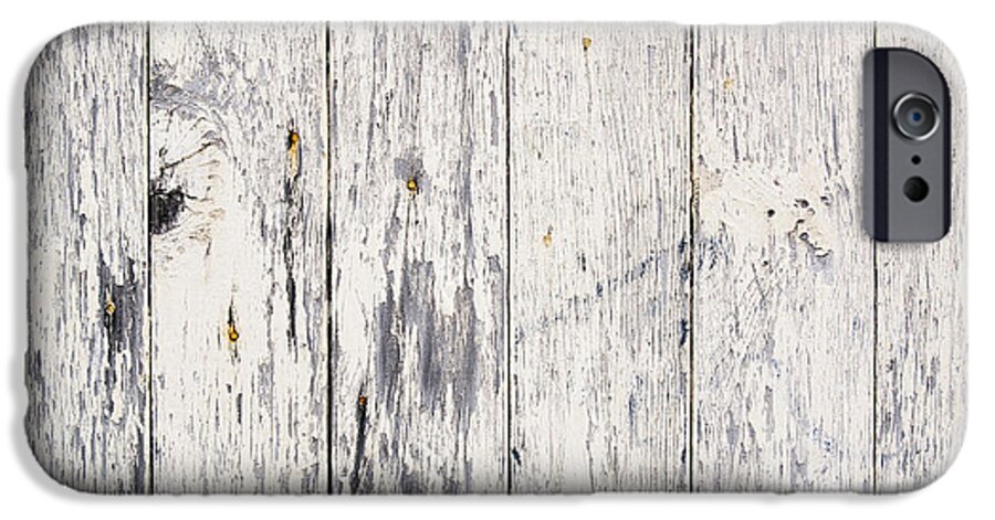 Abstract iPhone 6s Case featuring the photograph Weathered Paint on Wood #1 by THP Creative