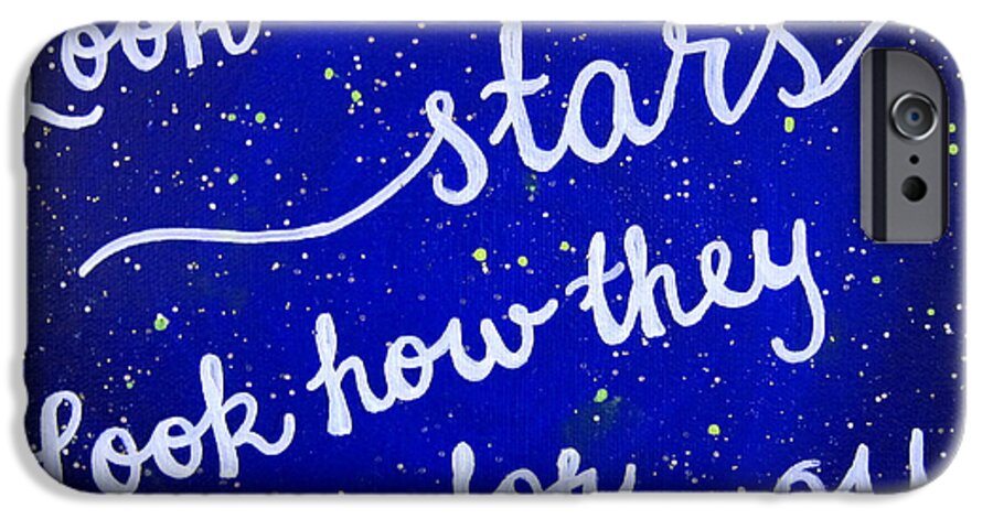 Look At The Stars iPhone 6s Case featuring the painting 8x10 Look at the Stars by Michelle Eshleman