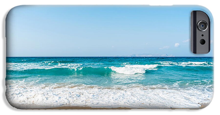 Beach iPhone 6s Case featuring the photograph Amnissos beach by Luis Alvarenga