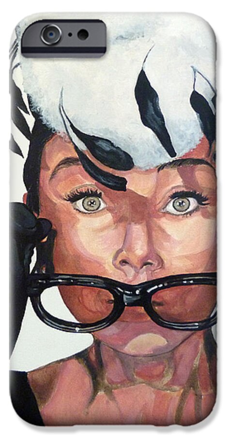 Audrey iPhone 6s Case featuring the painting Audrey Hepburn by Tom Roderick