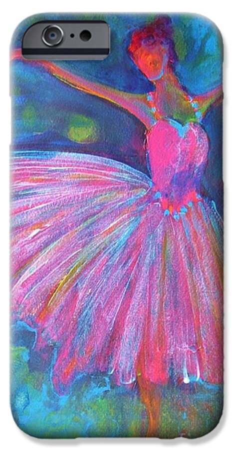Acrylic Paintings Of Dancers iPhone 6s Case featuring the painting Ballet Bliss by Deb Magelssen