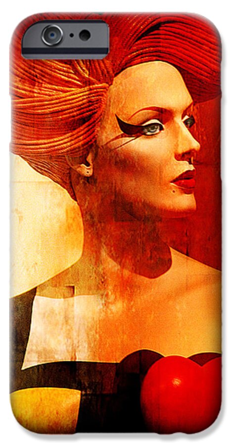 Girl iPhone 6s Case featuring the mixed media Calypso Mama by Chuck Staley
